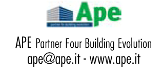 APE Partner Four Building Evolution ape@ape.it - www. ape.it